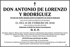 Antonio de Lorenzo y Rodríguez